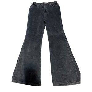 Vintage Palmetto’s Dungaree Flare Leg Black corduroy pants junior size 11